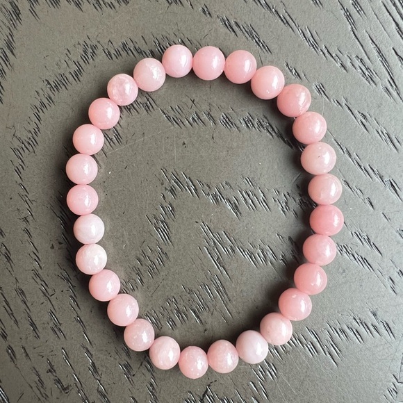 Pink opal bracelet 6mm - Picture 1 of 3